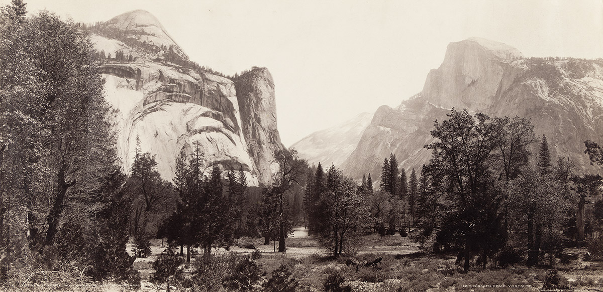 WILLIAM HENRY JACKSON (1843-1942) The North Dome, Royal Arches, and Washington Column / The South Dome Yosemite.